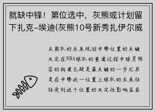 就缺中锋!第位选中,灰熊或计划留下扎克-埃迪(灰熊10号新秀扎伊尔威廉姆斯) 就缺中锋!第位选中,灰熊或计划留下扎克-埃迪(灰熊10号新秀扎伊尔威廉姆斯)